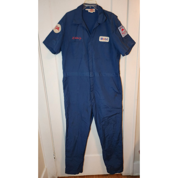 Coveralls Dickies Chest 46 Long, Short Sleeve, Navy, Work,Chore, Mechanic - Picture 1 of 16